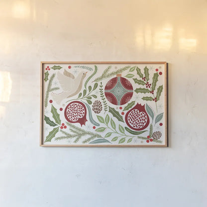 Winter Days I by Veronique Charron. shown as a paper print in a natural frame. Available as a archival giclee rolled canvas, fine art paper, or poster print. SKU 90549i.