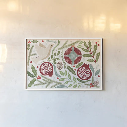 Winter Days I by Veronique Charron. shown as a paper print in a white frame. Available as a archival giclee rolled canvas, fine art paper, or poster print. SKU 90549i.