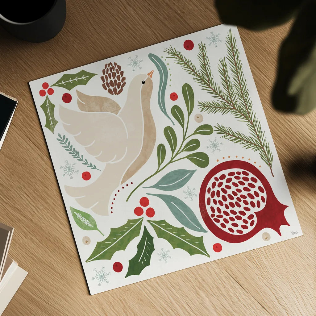 Winter Days II by Veronique Charron. Shown as a detailed flat fine art print, highlighting archival giclee quality. Available as an archival giclee rolled canvas, fine art paper, or poster print. SKU 90550a.