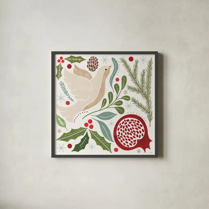 Winter Days II by Veronique Charron. Shown in a sleek black glass frame for a contemporary gallery look. Available as an archival giclee rolled canvas, fine art paper, or poster print. SKU 90550a.