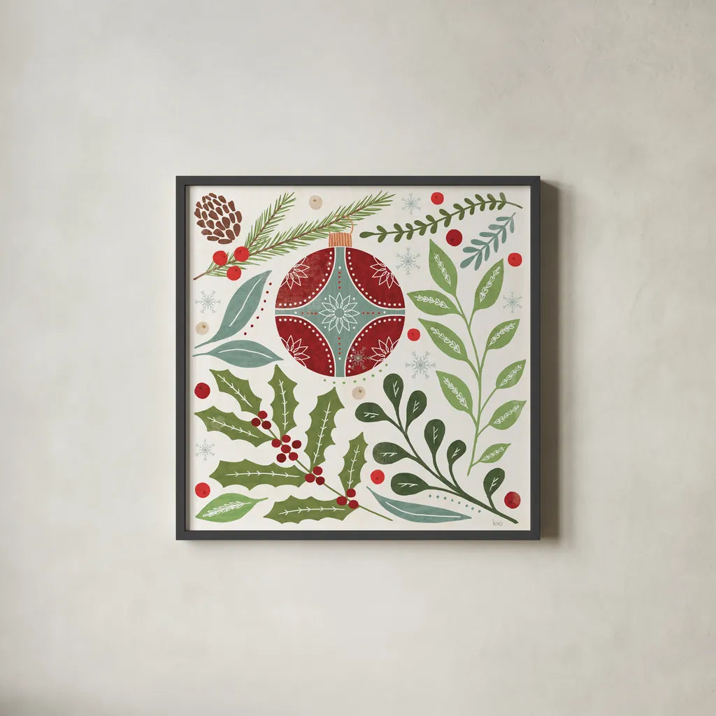 Winter Days III by Veronique Charron. Shown in a sleek black glass frame for a contemporary gallery look. Available as an archival giclee rolled canvas, fine art paper, or poster print. SKU 90551a.