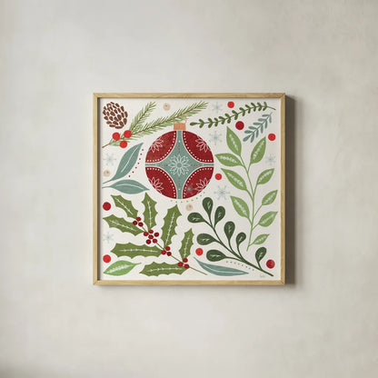 Winter Days III by Veronique Charron. Shown in a natural wood glass frame for a timeless modern aesthetic. Available as an archival giclee rolled canvas, fine art paper, or poster print. SKU 90551a.