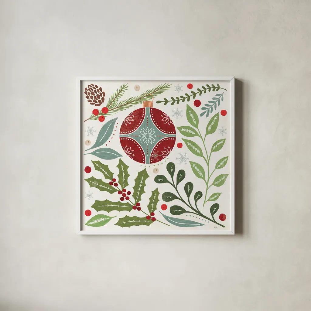 Winter Days III by Veronique Charron. Shown in a crisp white glass frame for a clean and minimalist style. Available as an archival giclee rolled canvas, fine art paper, or poster print. SKU 90551a.