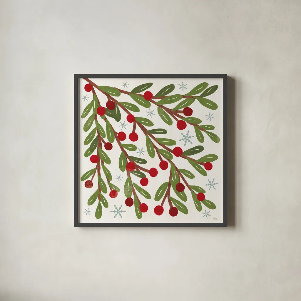 Winter Days VI by Veronique Charron. Shown in a sleek black glass frame for a contemporary gallery look. Available as an archival giclee rolled canvas, fine art paper, or poster print. SKU 90554a.