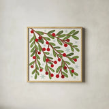 Winter Days VI by Veronique Charron. Shown in a natural wood glass frame for a timeless modern aesthetic. Available as an archival giclee rolled canvas, fine art paper, or poster print. SKU 90554a.