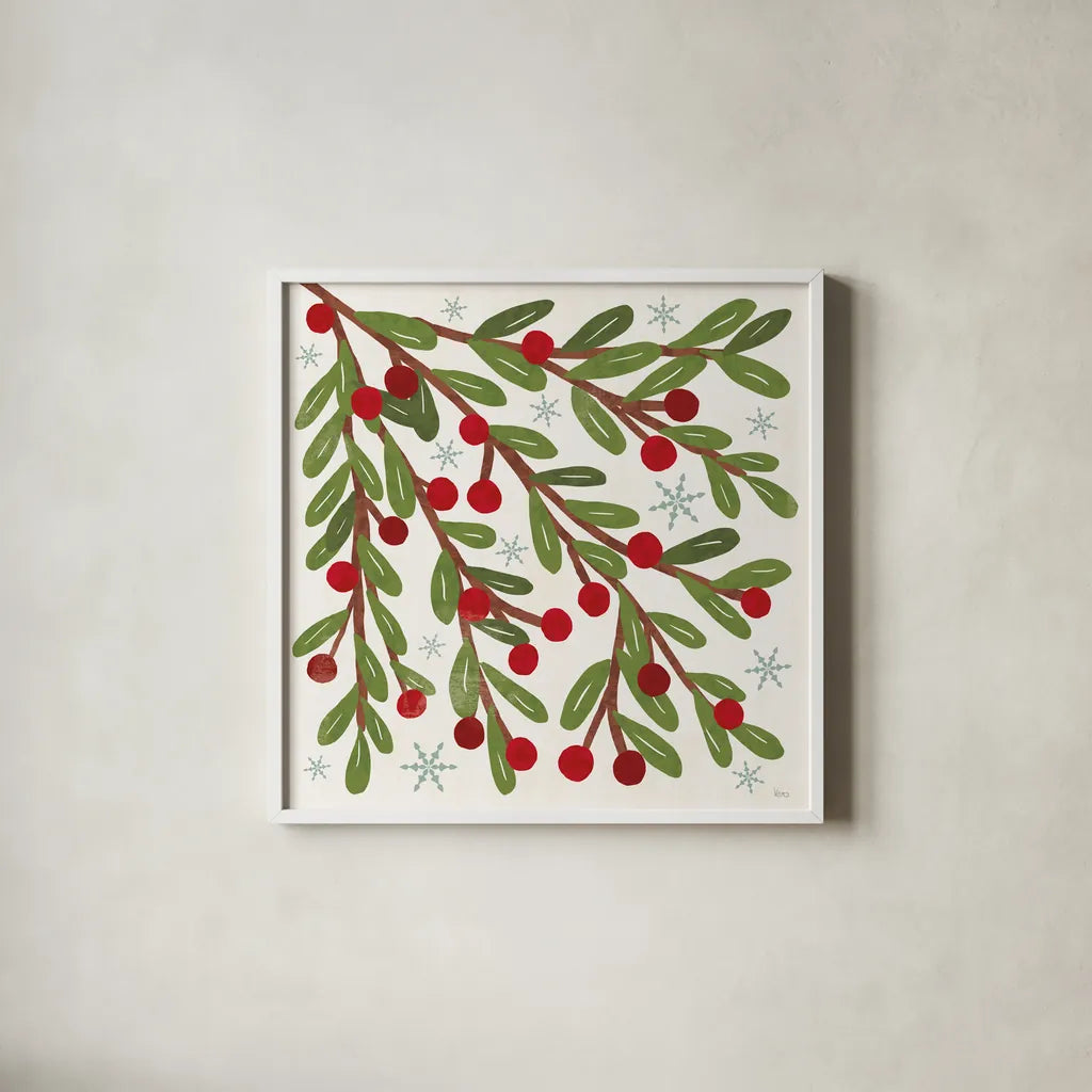 Winter Days VI by Veronique Charron. Shown in a crisp white glass frame for a clean and minimalist style. Available as an archival giclee rolled canvas, fine art paper, or poster print. SKU 90554a.