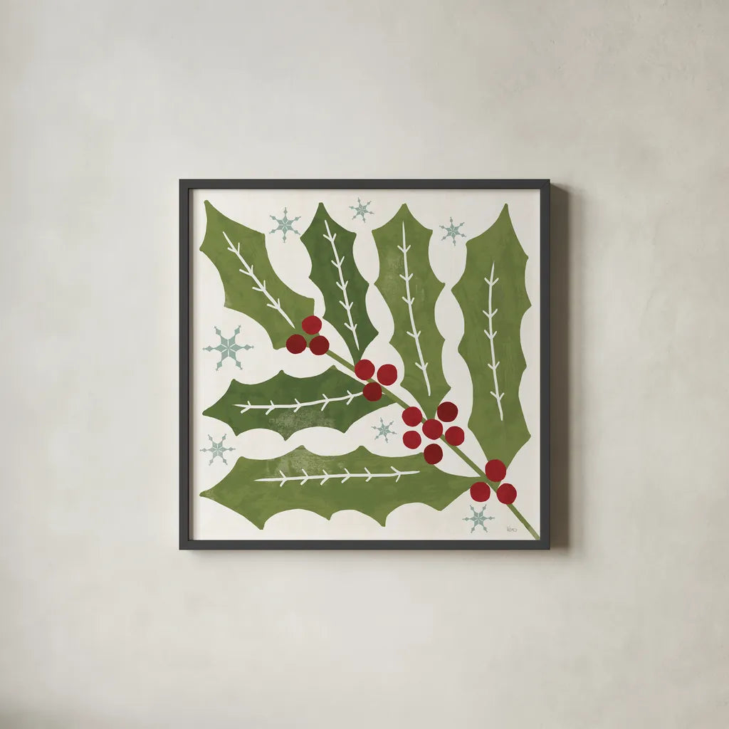 Winter Days VII by Veronique Charron. Shown in a sleek black glass frame for a contemporary gallery look. Available as an archival giclee rolled canvas, fine art paper, or poster print. SKU 90555a.