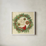Winter Feathers VII by Veronique Charron. Shown in a crisp white glass frame for a clean and minimalist style. Available as an archival giclee rolled canvas, fine art paper, or poster print. SKU 26076a.