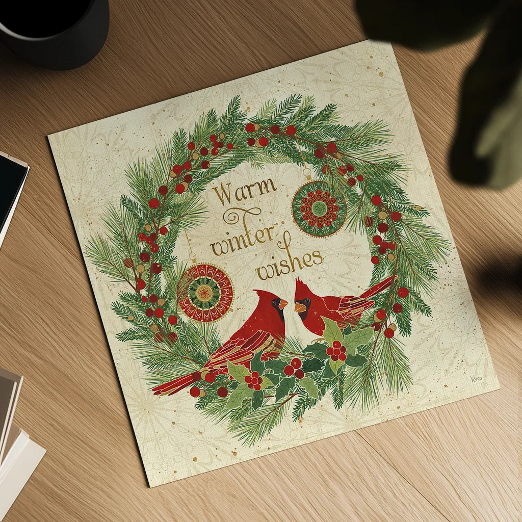 Winter Feathers VIII by Veronique Charron. Shown as a detailed flat fine art print, highlighting archival giclee quality. Available as an archival giclee rolled canvas, fine art paper, or poster print. SKU 26077a.