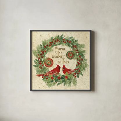 Winter Feathers VIII by Veronique Charron. Shown in a sleek black glass frame for a contemporary gallery look. Available as an archival giclee rolled canvas, fine art paper, or poster print. SKU 26077a.