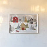 Winter Splendor I by Veronique Charron. shown as a paper print in a white frame. Available as a archival giclee rolled canvas, fine art paper, or poster print. SKU 76791i.
