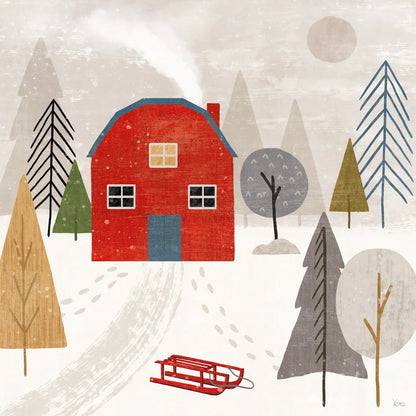 Winter Splendor II by Veronique Charron. SKU 76792a. Archival Giclee Fine art print for wall decor.