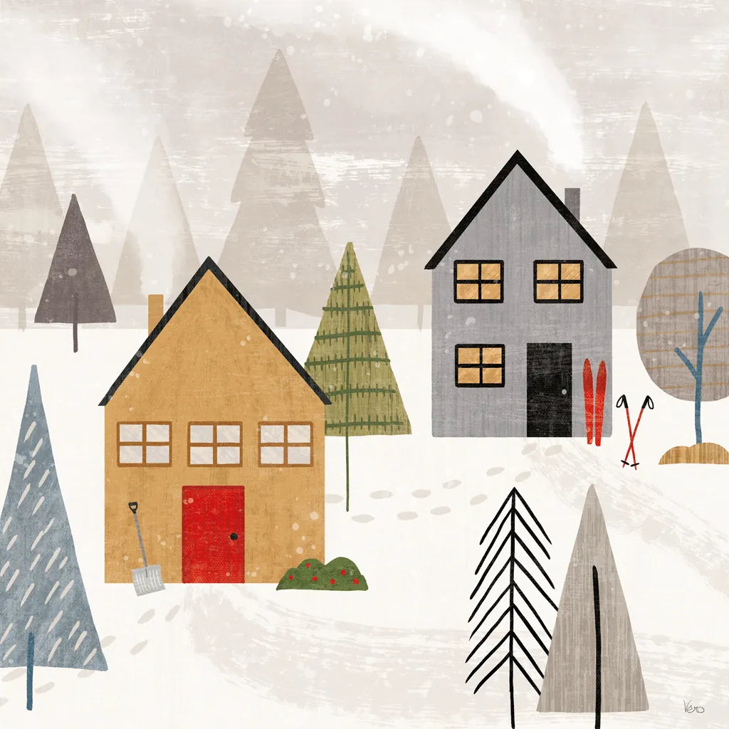 Winter Splendor III by Veronique Charron. SKU 76793a. Archival Giclee Fine art print for wall decor.