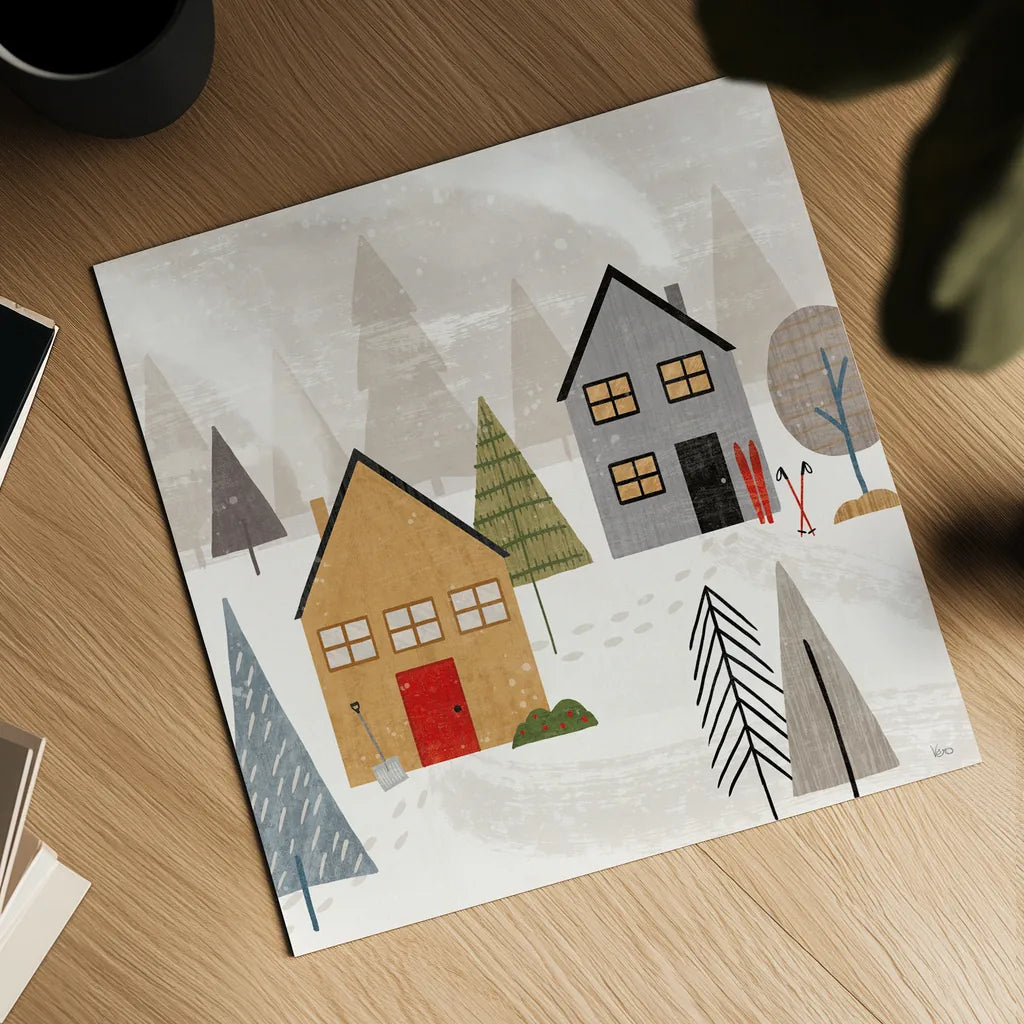 Winter Splendor III by Veronique Charron. Shown as a detailed flat fine art print, highlighting archival giclee quality. Available as an archival giclee rolled canvas, fine art paper, or poster print. SKU 76793a.