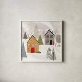 Winter Splendor III by Veronique Charron. Shown in a crisp white glass frame for a clean and minimalist style. Available as an archival giclee rolled canvas, fine art paper, or poster print. SKU 76793a.