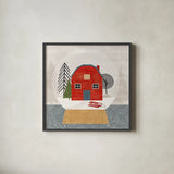 Winter Splendor IV by Veronique Charron. Shown in a sleek black glass frame for a contemporary gallery look. Available as an archival giclee rolled canvas, fine art paper, or poster print. SKU 76794a.