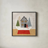 Winter Splendor V by Veronique Charron. Shown in a sleek black glass frame for a contemporary gallery look. Available as an archival giclee rolled canvas, fine art paper, or poster print. SKU 76795a.
