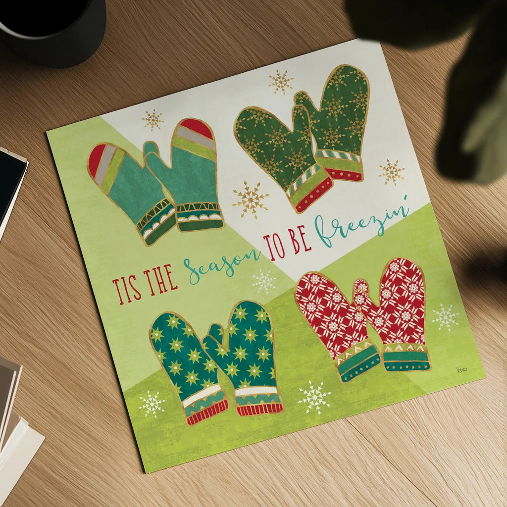 Winter Wishes IV by Veronique Charron. Shown as a detailed flat fine art print, highlighting archival giclee quality. Available as an archival giclee rolled canvas, fine art paper, or poster print. SKU 36923a.