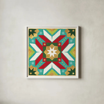 Winter Wishes VI by Veronique Charron. Shown in a crisp white glass frame for a clean and minimalist style. Available as an archival giclee rolled canvas, fine art paper, or poster print. SKU 36925a.