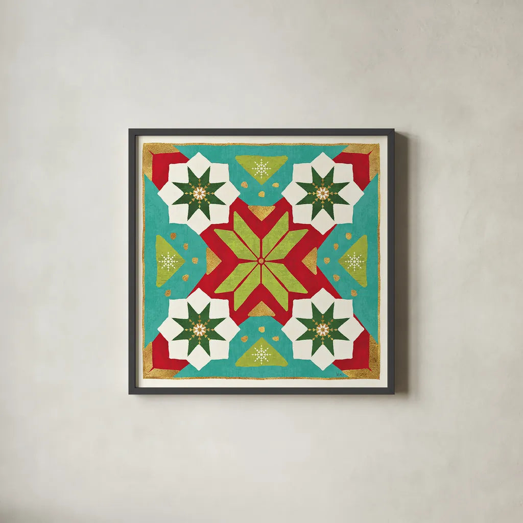 Winter Wishes VII by Veronique Charron. Shown in a sleek black glass frame for a contemporary gallery look. Available as an archival giclee rolled canvas, fine art paper, or poster print. SKU 36926a.