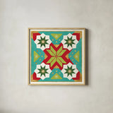 Winter Wishes VII by Veronique Charron. Shown in a natural wood glass frame for a timeless modern aesthetic. Available as an archival giclee rolled canvas, fine art paper, or poster print. SKU 36926a.