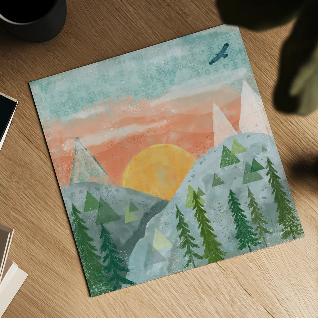 Woodland Forest VI No Words by Veronique Charron. Shown as a detailed flat fine art print, highlighting archival giclee quality. Available as an archival giclee rolled canvas, fine art paper, or poster print. SKU 68754a.