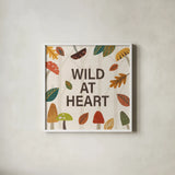 Woodland Joy VI by Veronique Charron. Shown in a crisp white glass frame for a clean and minimalist style. Available as an archival giclee rolled canvas, fine art paper, or poster print. SKU 76963a.
