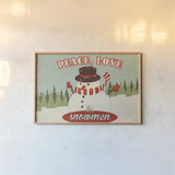50s Christmas I by Wellington Studio. shown as a paper print in a natural frame. Available as a archival giclee rolled canvas, fine art paper, or poster print. SKU 103664i.