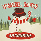 50s Christmas I Square by Wellington Studio. SKU 20194a. Archival Giclee Fine art print for wall decor.