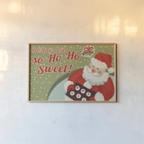 50s Christmas II by Wellington Studio. shown as a paper print in a natural frame. Available as a archival giclee rolled canvas, fine art paper, or poster print. SKU 103665i.