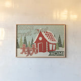 50s Christmas III by Wellington Studio. shown as a paper print in a natural frame. Available as a archival giclee rolled canvas, fine art paper, or poster print. SKU 103666i.