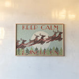 50s Christmas IV by Wellington Studio. shown as a paper print in a natural frame. Available as a archival giclee rolled canvas, fine art paper, or poster print. SKU 103667i.