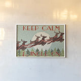50s Christmas IV by Wellington Studio. shown as a paper print in a white frame. Available as a archival giclee rolled canvas, fine art paper, or poster print. SKU 103667i.