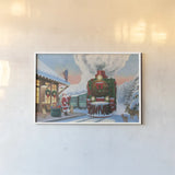 All Aboard by Wellington Studio. shown as a paper print in a white frame. Available as a archival giclee rolled canvas, fine art paper, or poster print. SKU 100669i.