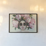 Beautiful Bouquet by Wellington Studio. shown as a paper print in a black flame. Available as a archival giclee rolled canvas, fine art paper, or poster print. SKU 99736i.