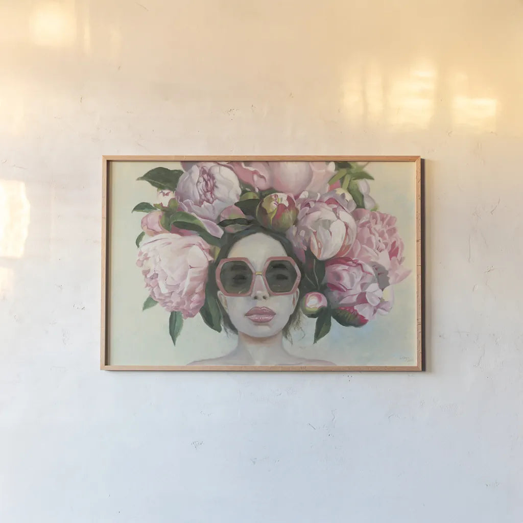 Beautiful Bouquet by Wellington Studio. shown as a paper print in a natural frame. Available as a archival giclee rolled canvas, fine art paper, or poster print. SKU 99736i.