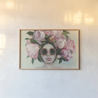 Beautiful Bouquet by Wellington Studio. shown as a paper print in a natural frame. Available as a archival giclee rolled canvas, fine art paper, or poster print. SKU 99736i.