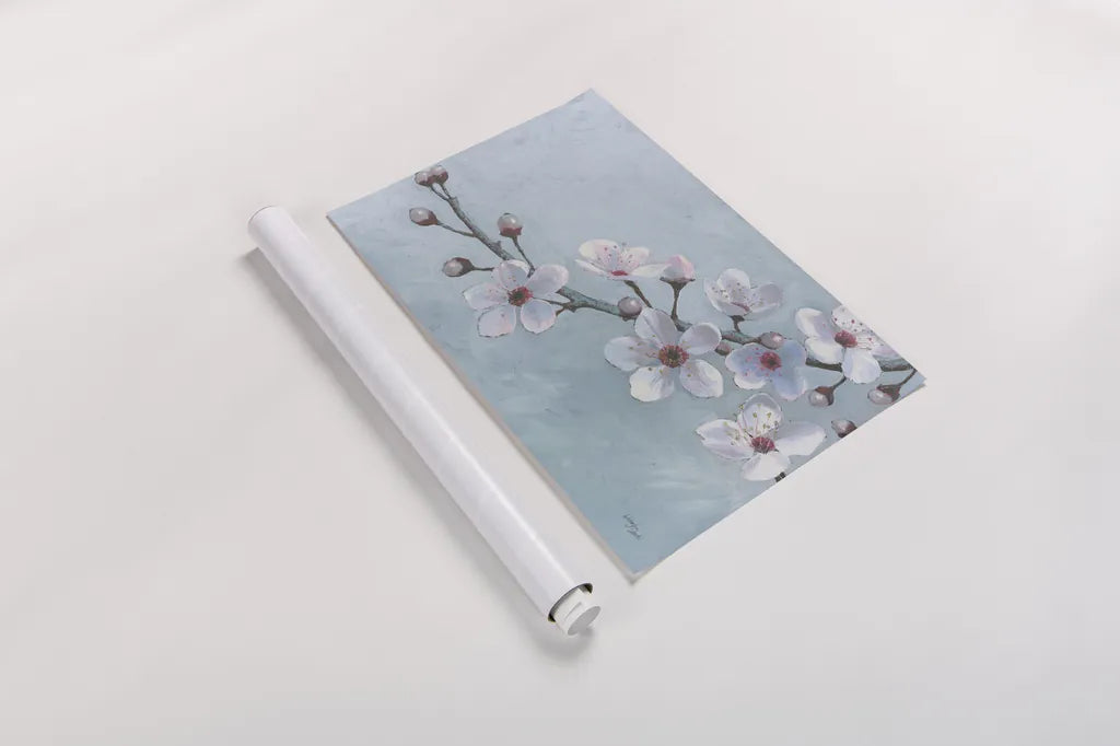 Branch of Blossoms by Wellington Studio. shown as a rolled paper print. Available as archival giclee rolled canvas, fine art paper, or poster print. SKU 89387i.