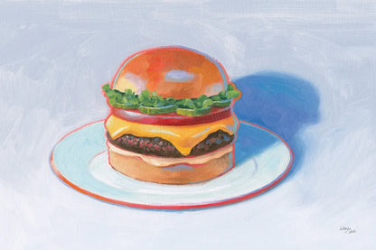 Burger by Wellington Studio. SKU 90651i. Archival Giclee Fine art print for wall decor.
