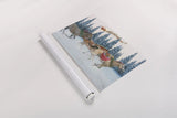 Christmas Mission by Wellington Studio. shown as a rolled paper print. Available as archival giclee rolled canvas, fine art paper, or poster print. SKU 100667i.
