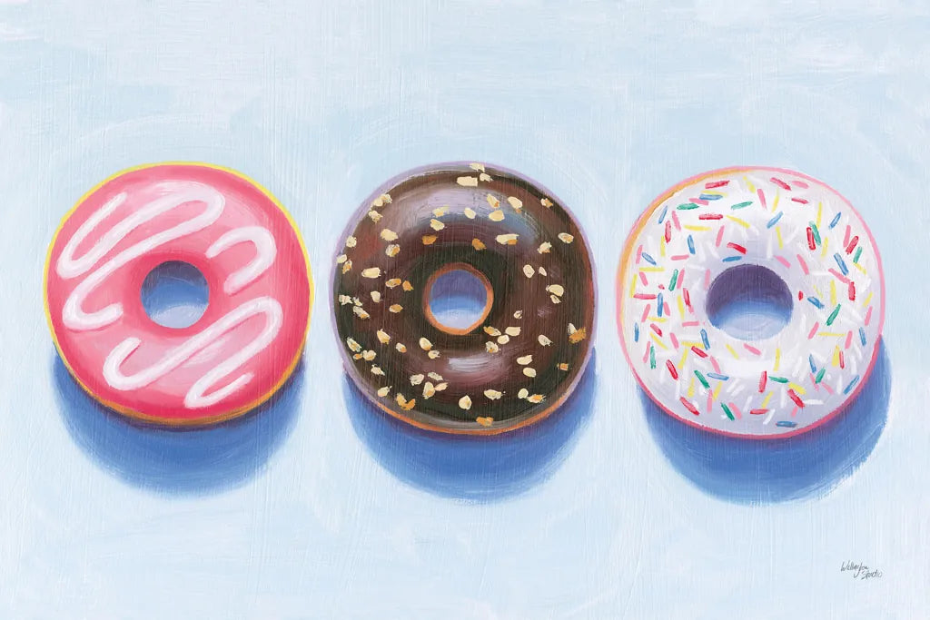 Doughnuts by Wellington Studio. SKU 90650i. Archival Giclee Fine art print for wall decor.