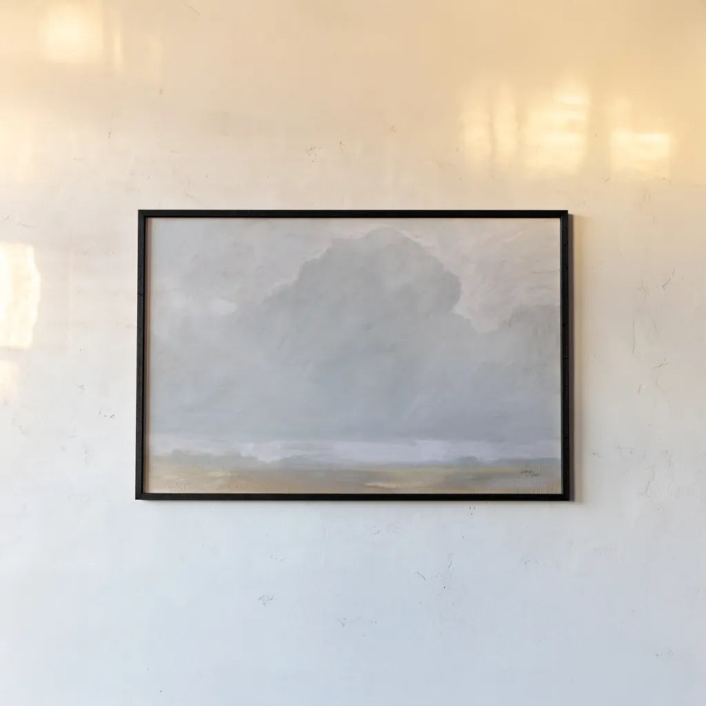 Ethereal Cloud by Wellington Studio. shown as a paper print in a black flame. Available as a archival giclee rolled canvas, fine art paper, or poster print. SKU 86341i.