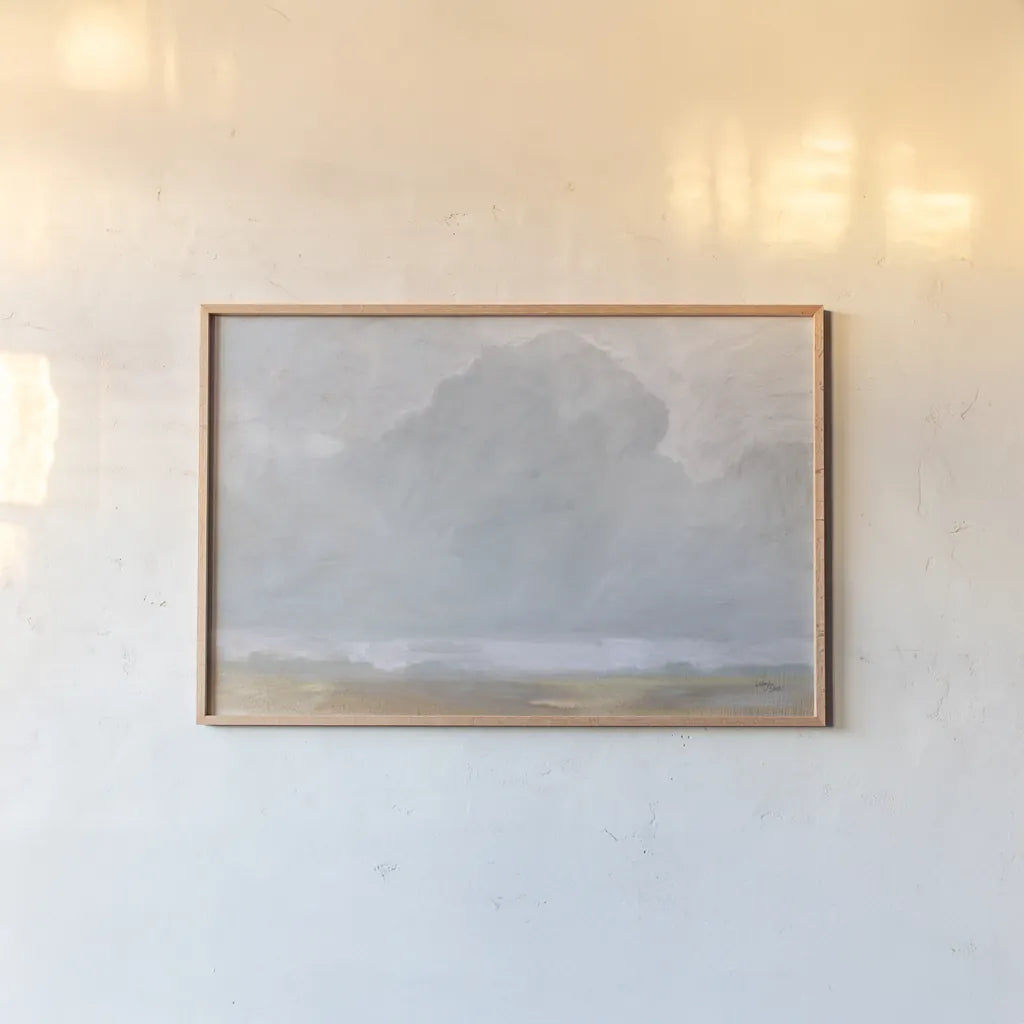 Ethereal Cloud by Wellington Studio. shown as a paper print in a natural frame. Available as a archival giclee rolled canvas, fine art paper, or poster print. SKU 86341i.