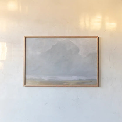 Ethereal Cloud by Wellington Studio. shown as a paper print in a natural frame. Available as a archival giclee rolled canvas, fine art paper, or poster print. SKU 86341i.