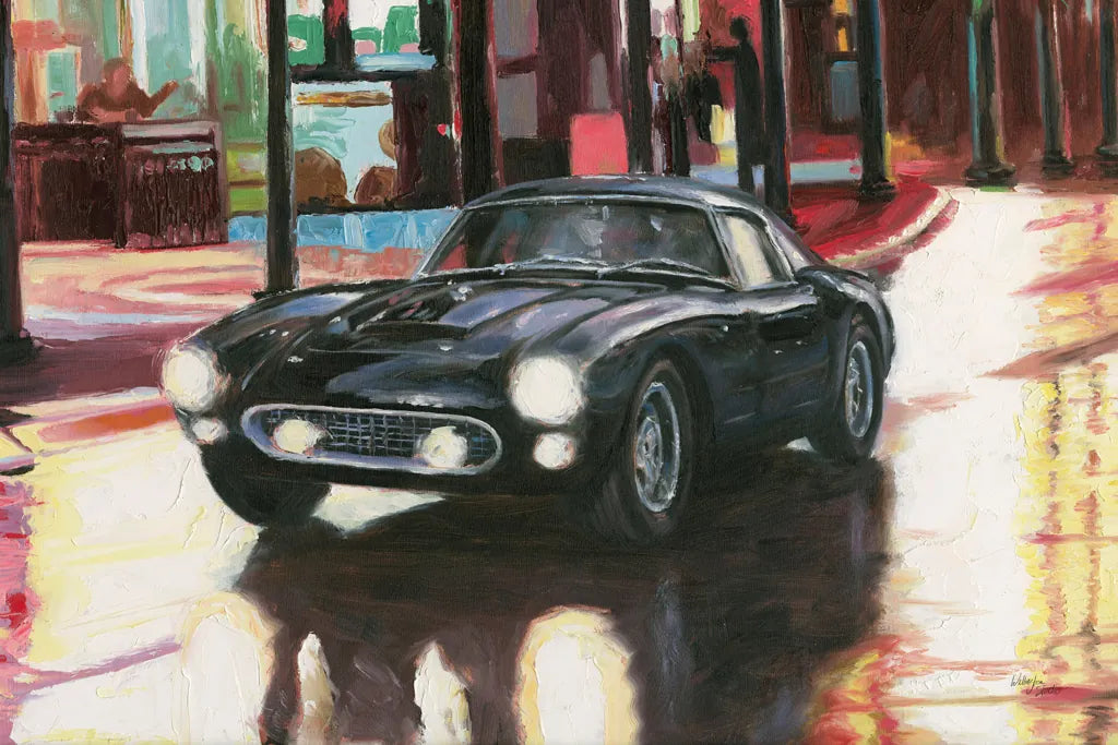 Ferrari by Wellington Studio. SKU 100517i. Archival Giclee Fine art print for wall decor.