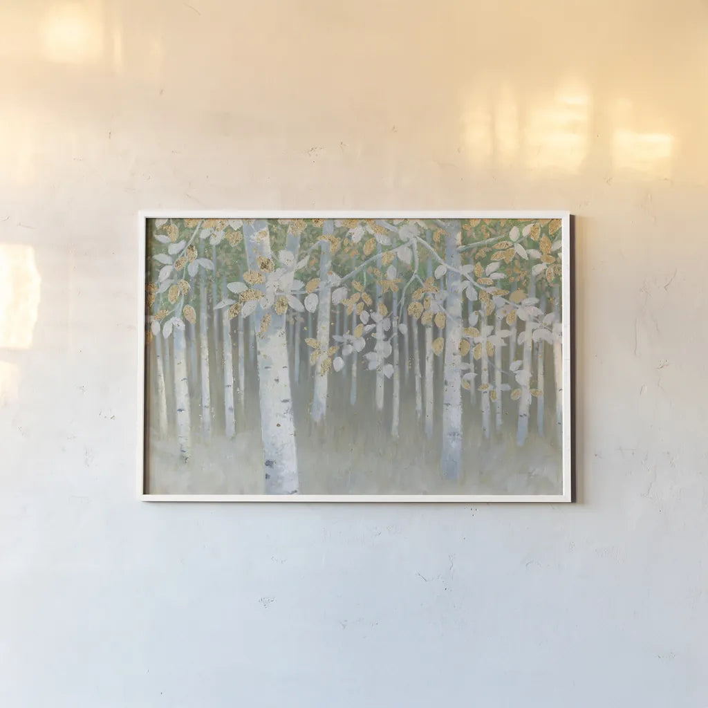 Forest Dreams by Wellington Studio. shown as a paper print in a white frame. Available as a archival giclee rolled canvas, fine art paper, or poster print. SKU 87520i.