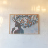 Global Beauty by Wellington Studio. shown as a paper print in a natural frame. Available as a archival giclee rolled canvas, fine art paper, or poster print. SKU 94675i.
