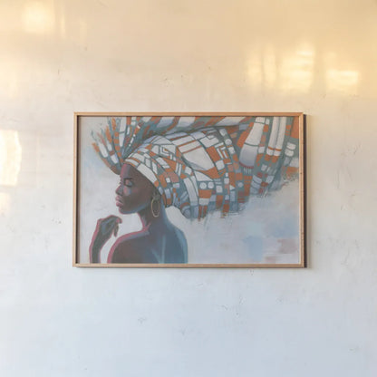 Global Beauty by Wellington Studio. shown as a paper print in a natural frame. Available as a archival giclee rolled canvas, fine art paper, or poster print. SKU 94675i.