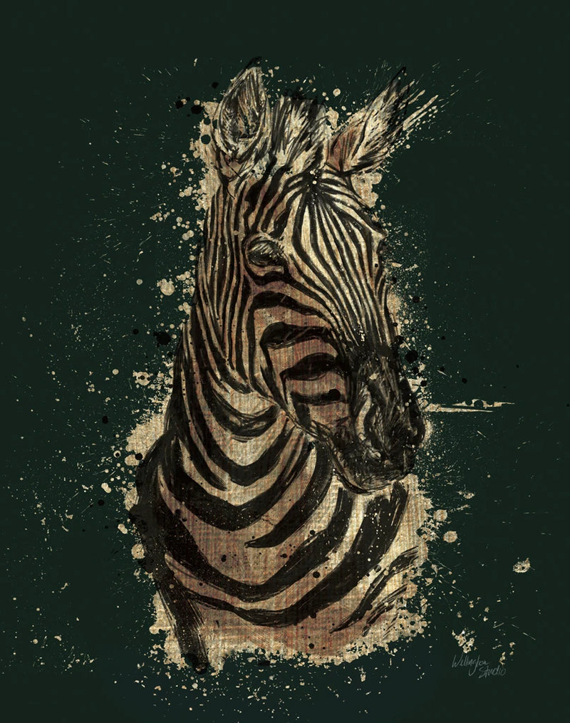 Gold Africa II on Green by Wellington Studio