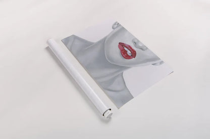 Hot Lips by Wellington Studio. shown as a rolled paper print. Available as archival giclee rolled canvas, fine art paper, or poster print. SKU 97241i.